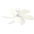 thumbnail image 1 of 30 in. White Finish White Blades Opal Frosted Glass, 1 of 1