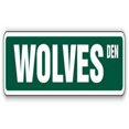 thumbnail image 1 of 30 in. Wolves Street Sign - Wolf Collectible Decor Howl Signs, 1 of 1