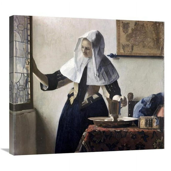 30 in. Woman with a Water Jug - Detail Art Print - Johannes Vermeer