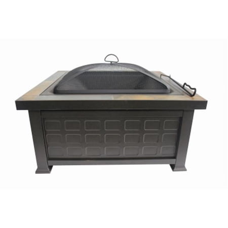 30 in. Wood Burning Fire Pit, Brown