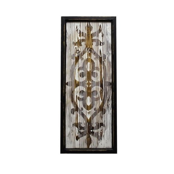 30 in. Wood Decor, White