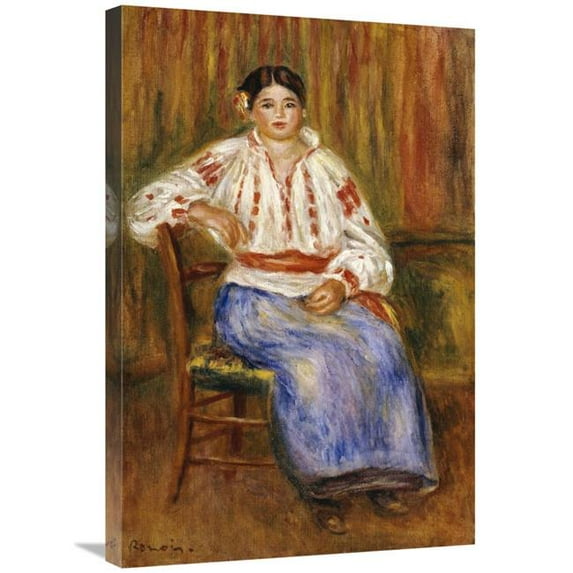 30 in. Young Romanian Art Print - Pierre-Auguste Renoir