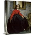 thumbnail image 1 of 30 in. Young Woman in a Short Red Jacket Art Print - James Tissot, 1 of 1