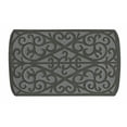 thumbnail image 1 of 30 in. x 18 Scroll Gray Rubber Nonslip Floor Mat, 1 of 1