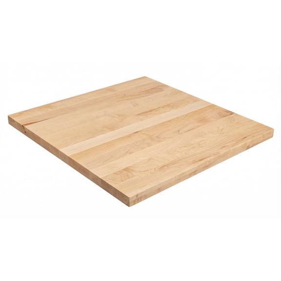 30 in. x 30 in. Solid Maple Butcher Block Countertop 1.5 in. Thick Hardwood Work Surface for Kitchen, Workbench, Desk, Cart, or DIY Tabletop