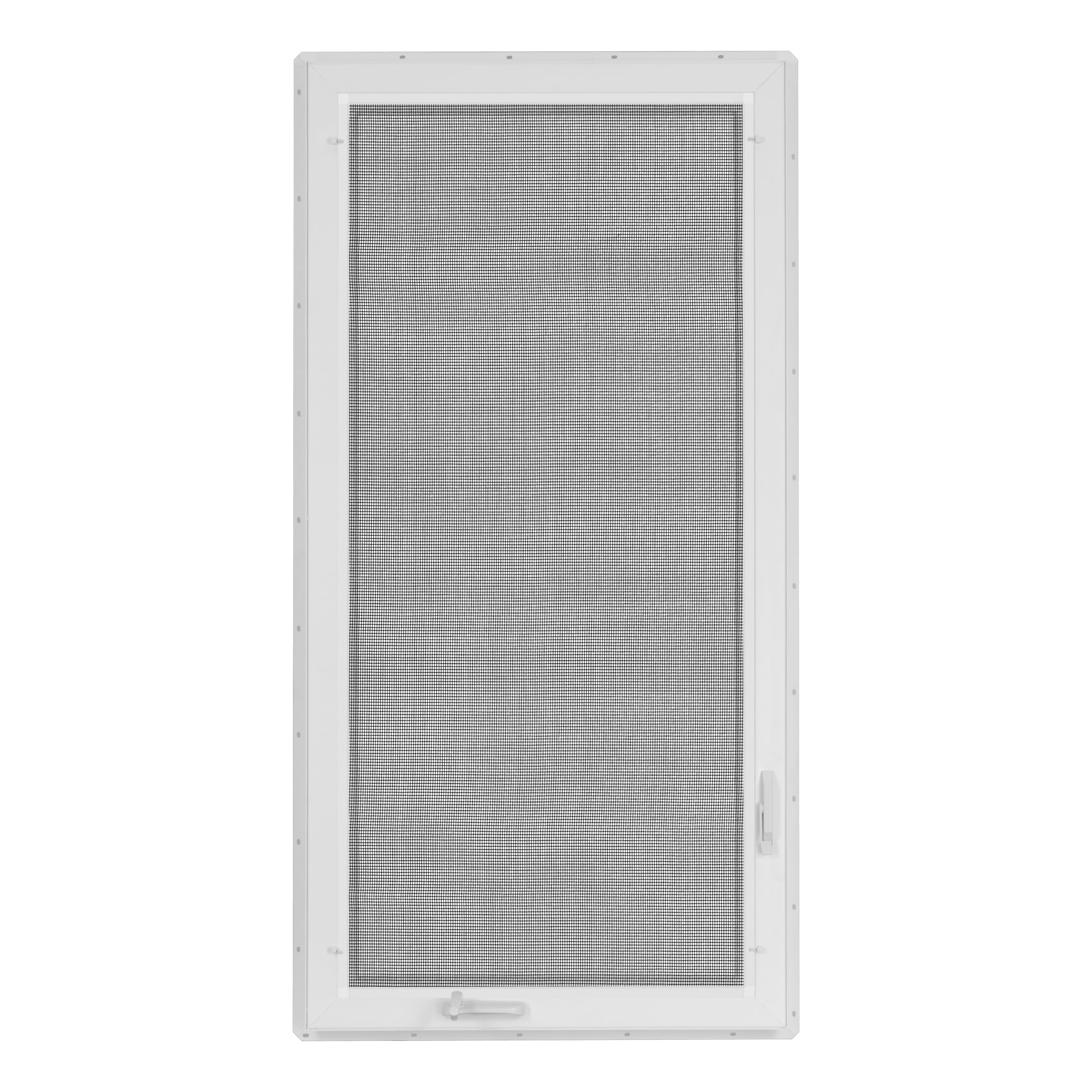 30 in. x 60 in. White Vinyl Double-Pane Insulated Left-Hand Casement Window with Screen