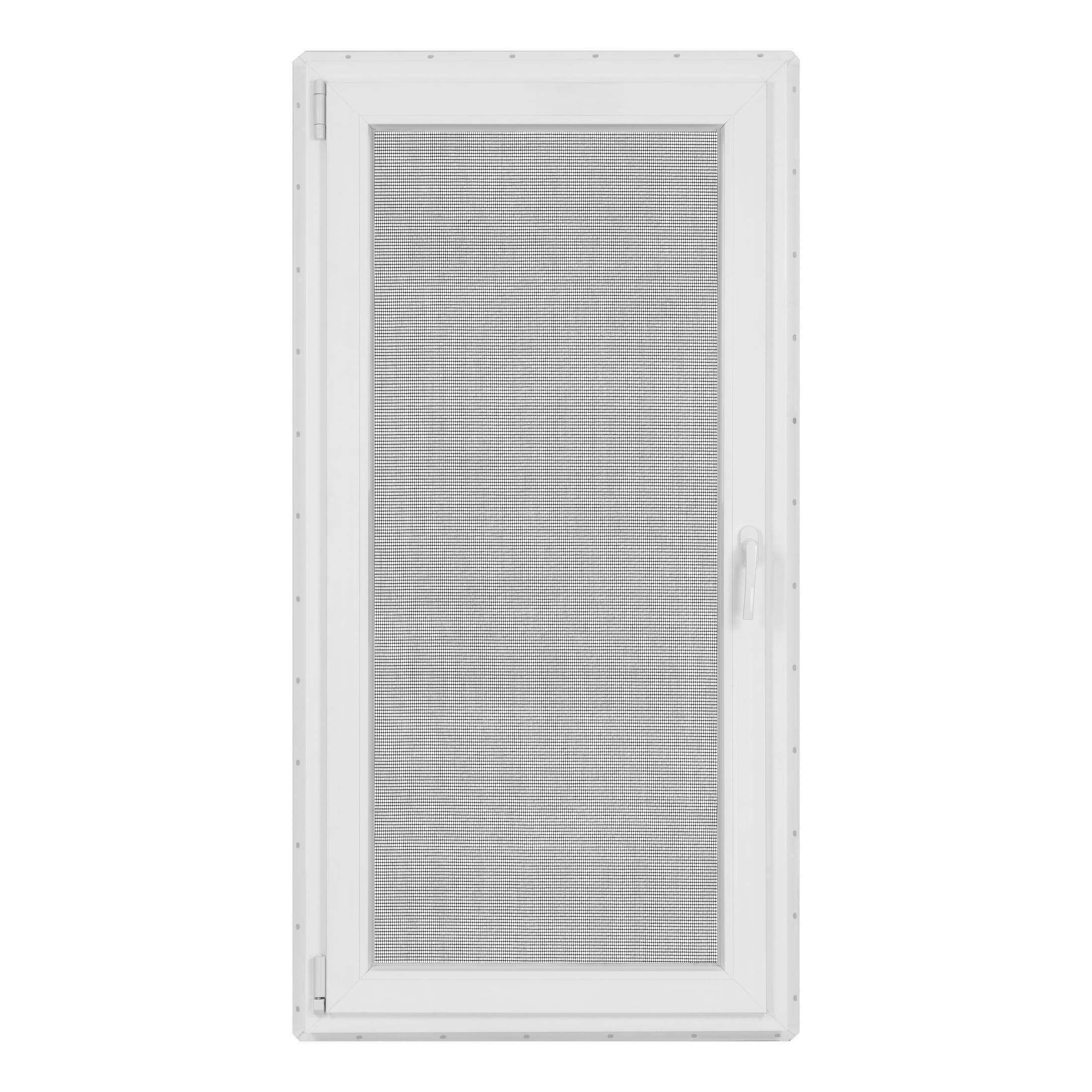 30 in. x 60 in. White Vinyl Double-Pane LowE3 Insulated Tilt & Turn European Window