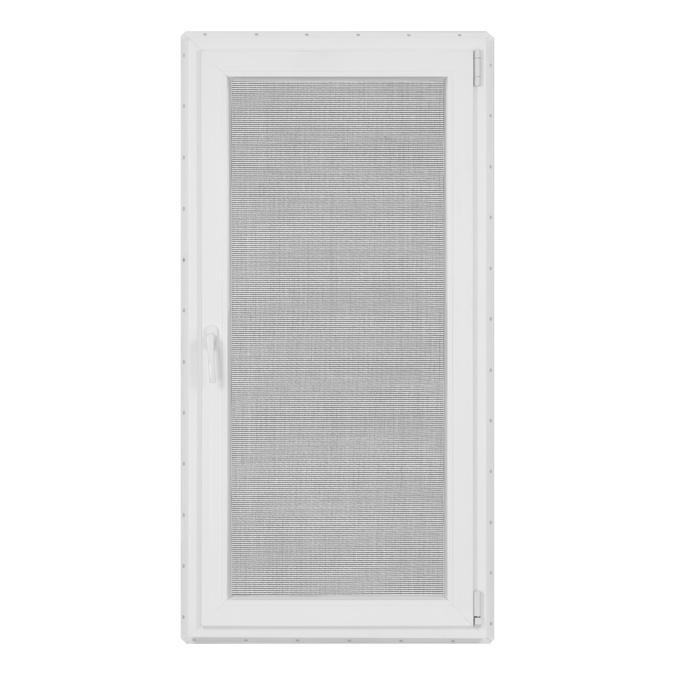 30 in. x 60 in. White Vinyl Double-Pane LowE3 Insulated Tilt & Turn European Window