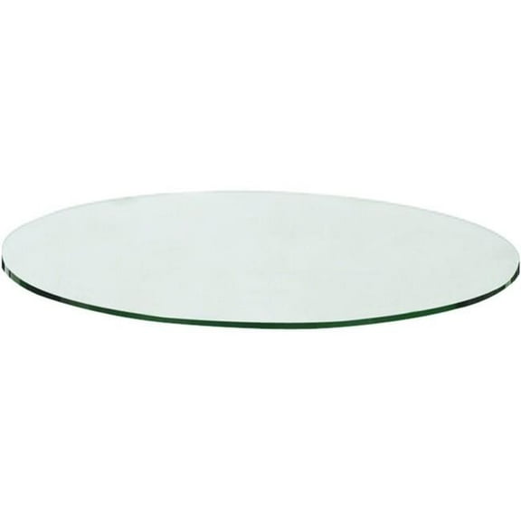 30 in. x 8 mm Daisy End Table Bevel Glass Top - Clear