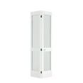 thumbnail image 1 of 30 in. x 80 in. x 1-3/8 in. Frosted Glass 2-Lite Shaker Primed Solid Wood Core Bi-Fold Door with Hardware Included, 1 of 3