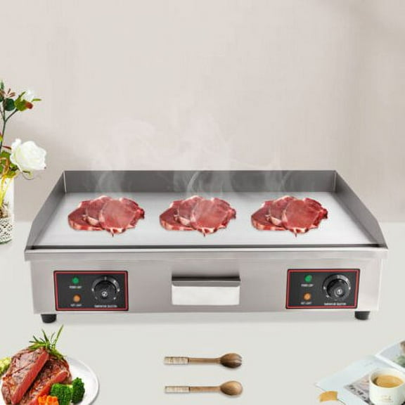 30 inch 3000W Commercial Electric Countertop Griddle Grill BBQ Flat Plate Top