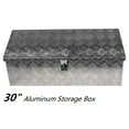 thumbnail image 1 of 30 inch Aluminum Locking Truck Toolbox, Storage Box with Lock & Keys, 1 of 5