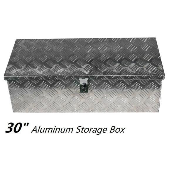 30 inch Aluminum Locking Truck Toolbox, Storage Box with Lock & Keys