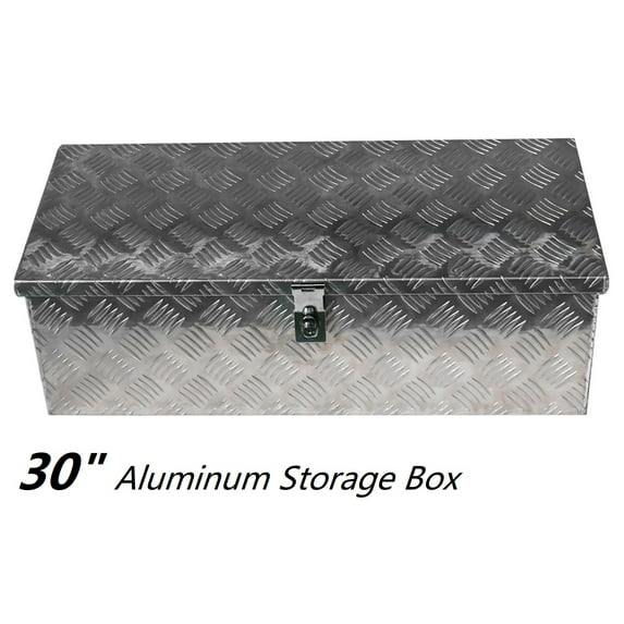 30 inch Aluminum Locking Truck Toolbox, Storage Box with Lock & Keys