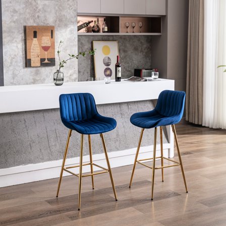 30-inch Bar Stools with Golden Legs | Used in Commercial Bars, Durable Design