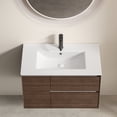 thumbnail image 1 of 30 inch Bathroom Vessel Sink, Ceramic Bathroom Vanity Sink Top with Overflow,White, 1 of 7