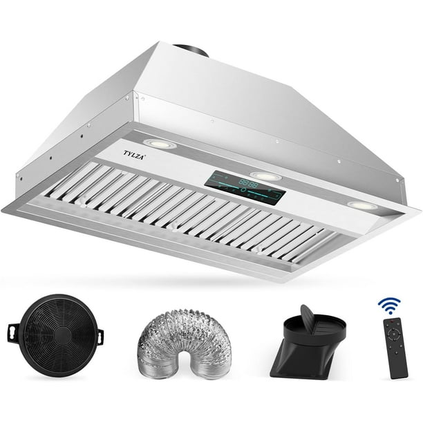 30 inch Builtin/Insert Range Hood Insert, 900 CFM Ducted/Ductless