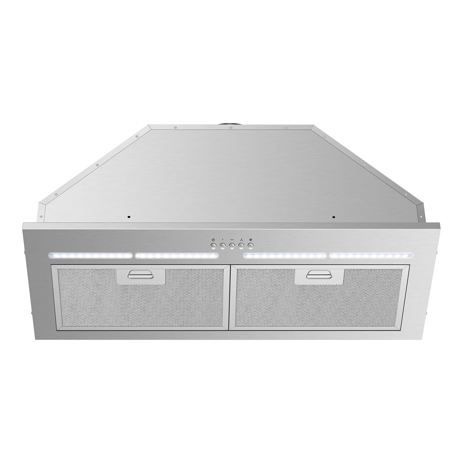 30 inch Built-in/Insert Range Hoods,600 CFM Ducted/Ductless Stainless Steel Kitchen Vent Hood with 3 Speed Gesture Sensing&Touch Control Panel