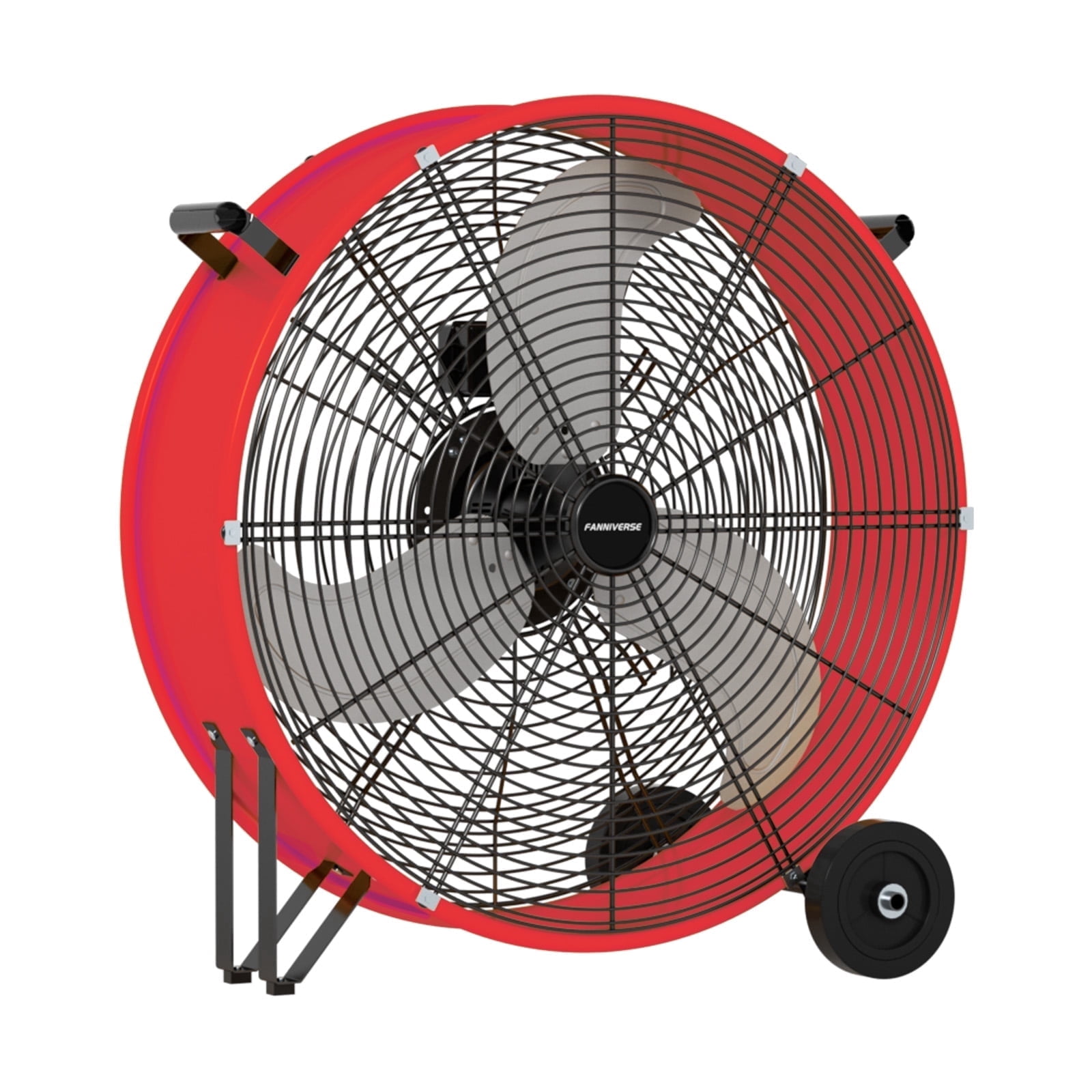 30 inch Drum Fan Pro - 3 Speed 14000 CFM High Velocity Floor Drum Fan with Handle Caster for Commercial, Warehouse, Covered Patio, Shop, Garage, Barn