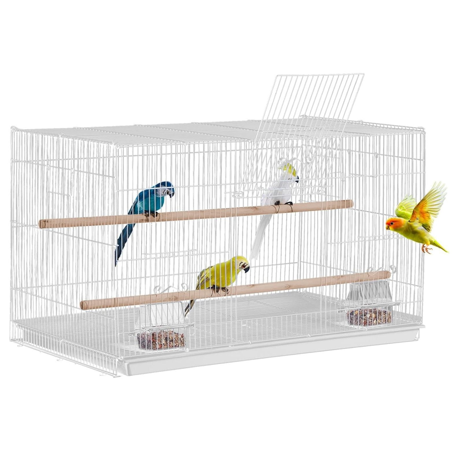 Curated visual reference: Gallery Detail: 30 Inch Flight Cage Stackable Cage For Small Parrots Canaries