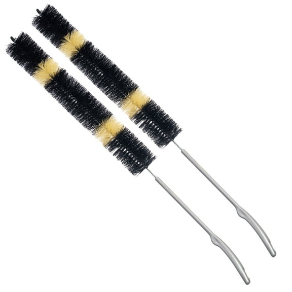 30 inch Heavy-Duty Nylon Flexible Dryer Vent, Refrigerator Coil & Appliance Brush by Konex (2 Pack)