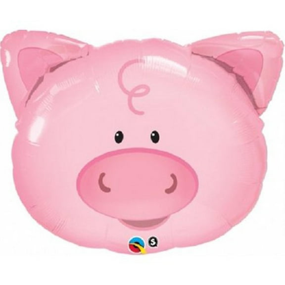 30 inch Playful Pig Foil Mylar Balloon - Party Supplies Decorations