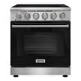 thumbnail image 1 of Kostch 30’’ Electric Range with 4.55 cu. ft. True Convection Oven, 5 radiant burners, black, 1 of 10