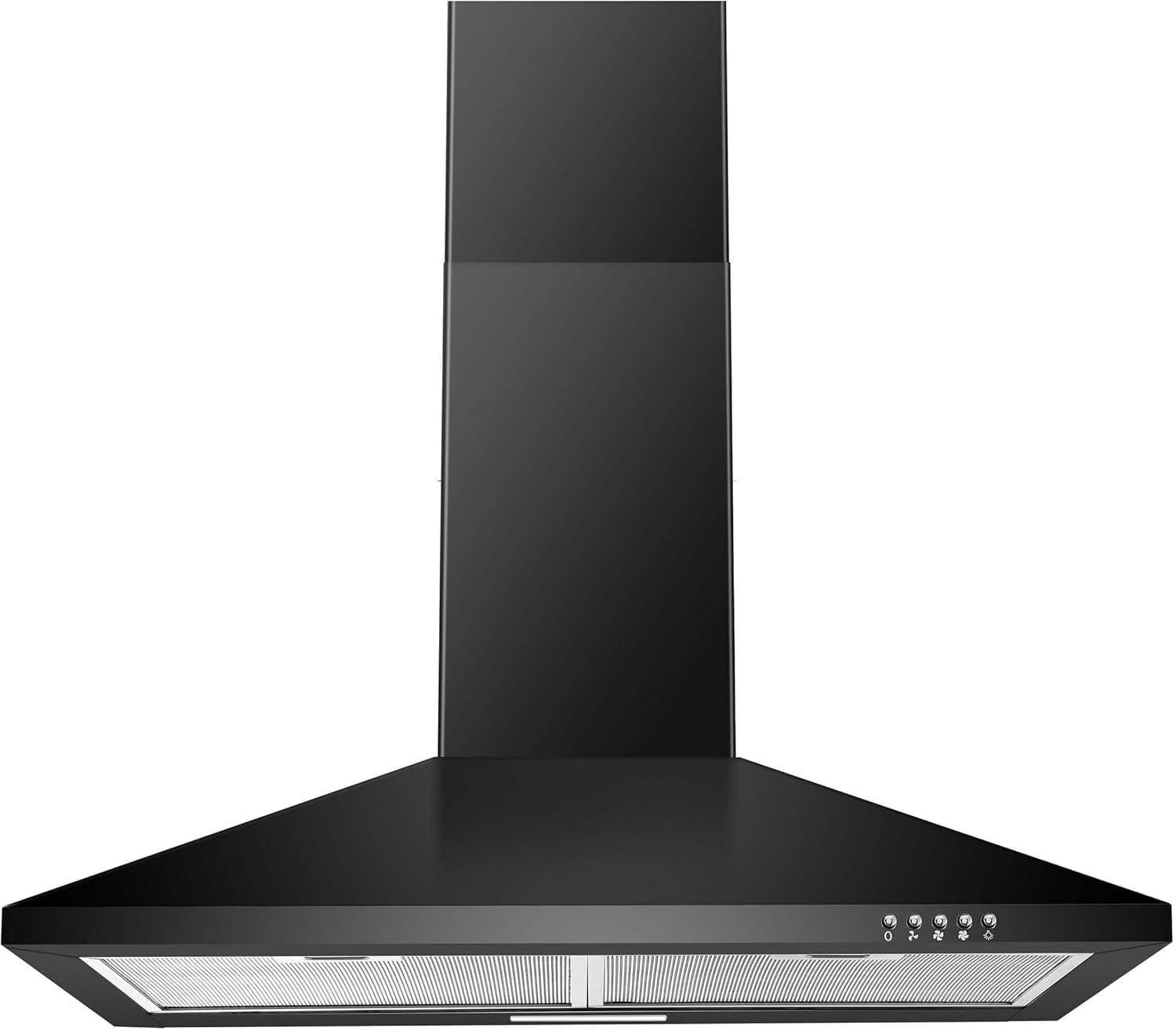 30 inch Range Hood 30 inch Wall Mount Range Hood in Stainless Steel With Ducted/Ductless Convertible,Stove Vent Hood with Aluminum Filters,3 Speed Exhaust Fan,LED Light,Button Control