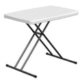 thumbnail image 1 of WASUHE 30" Folding TV Tray Table, Height Adjustable Utility Small Folding Table for Sofa, Patio, Camping, Indoor/Outdoor, White, 1 of 10