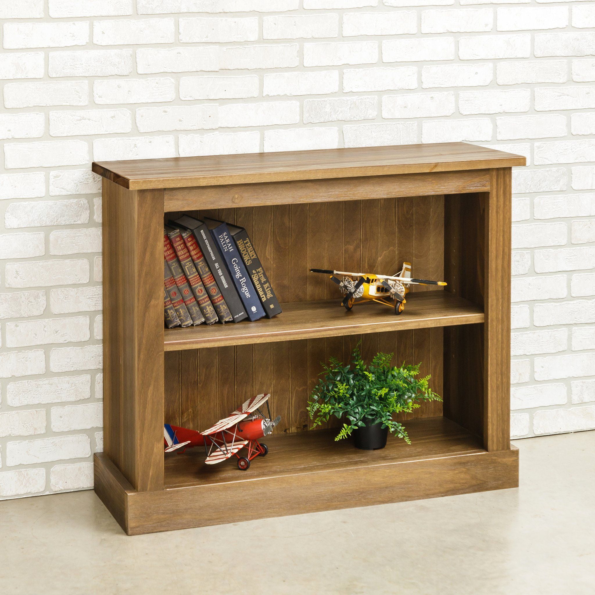 30 inch Tall St. Clair Bookcase with 2 Shelves Walmart