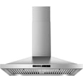 thumbnail image 1 of 30 inch Wall Mount Range Hood Stainless Steel 450 CFM Touch Control,3 Speed Vent Hoods Ductless/Ducted Convertible Kitchen Hood with LED Light Baffle Filters, 3 Speed Exhaust Fan,Touch Control, 1 of 15