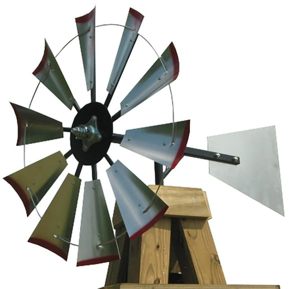 30-inch Windmill Head w/Plain Tail & Instructions to Build an 8-foot Tall Windmill