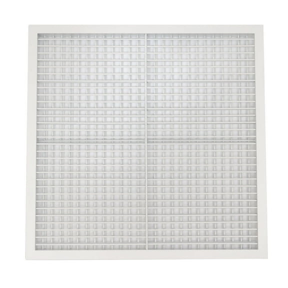 30-inch x 30-inch Aluminum Alloy Sidewall Register, Cube Core Household Vent Cover White