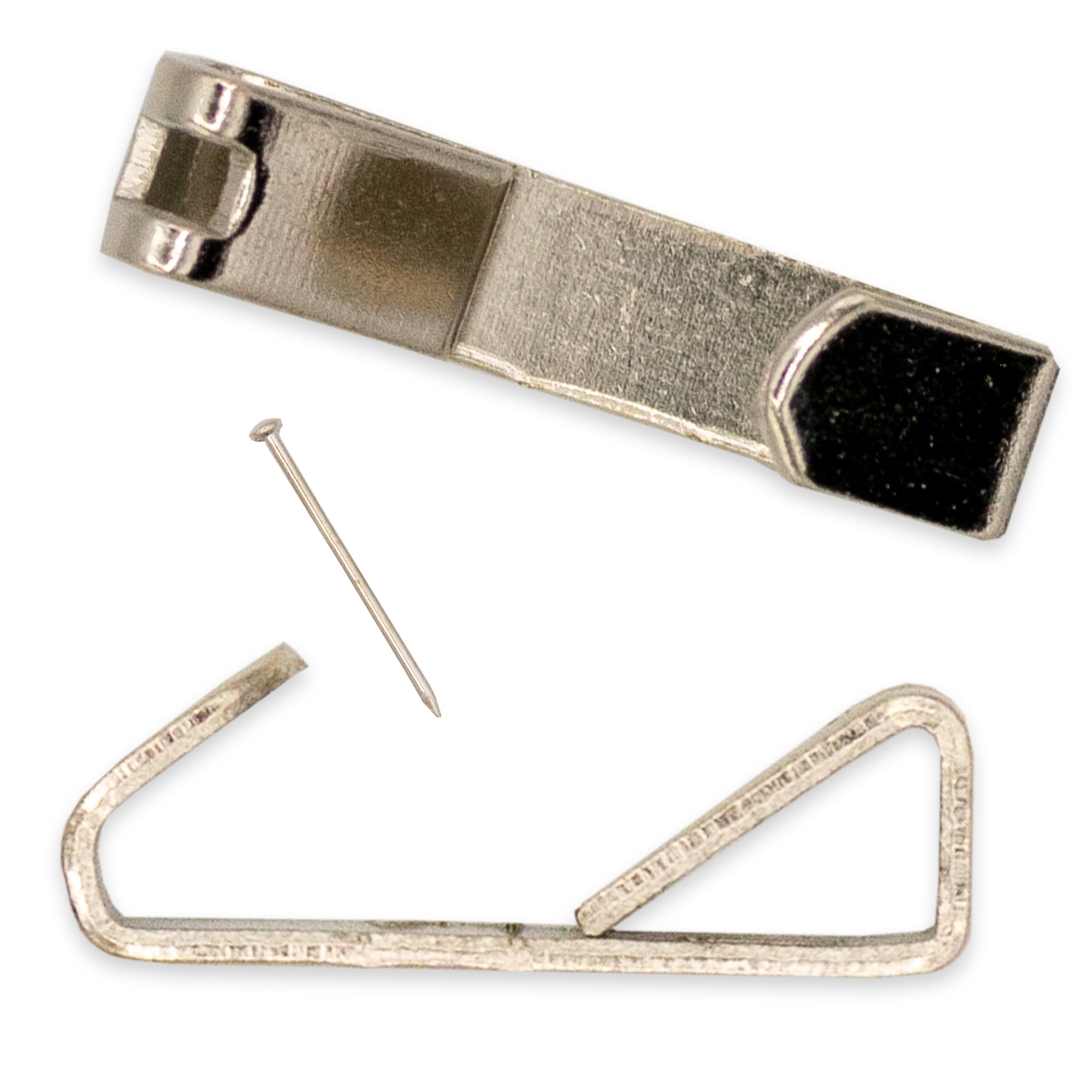 30 lb Picture Hangers, Supports up to 30 Pounds, Set of 100 (100 Hangers & 100 Nails)