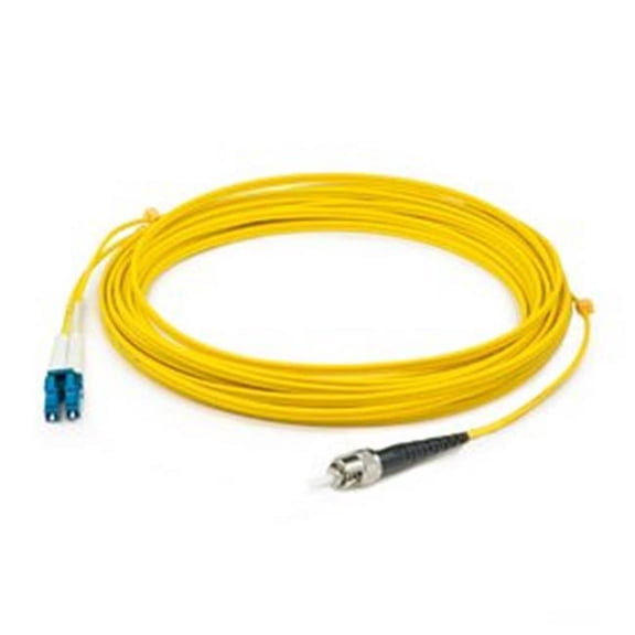 30 m LC Male to ST Male Yellow OS2 Duplex Fiber OFNR Riser-Rated Patch Cable