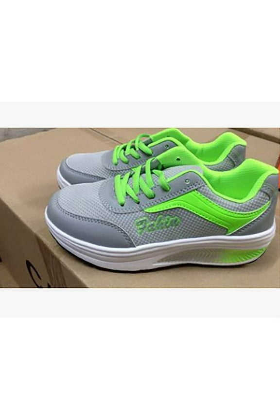 Up to 30% off, Zanvin Women's Fashion Sneakers Clearance Casual Work Shoes Non Slip Running Shoes Athletic Sneakers Thick Soled Sports Walking Shoes, Green, Size 7