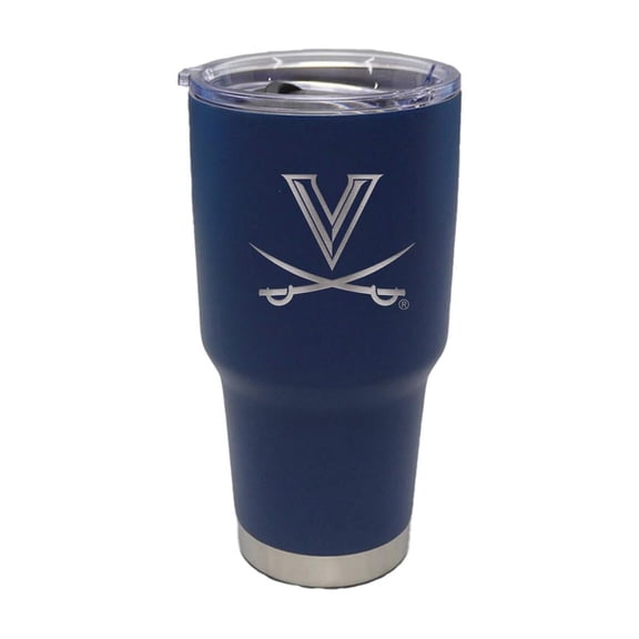 NCAA Virginia Cavaliers 30 ounce Stainless Steel Tumbler in Team Color with Team Logo