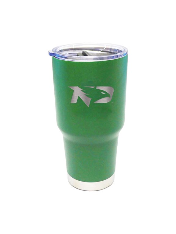 NCAA North Dakota Fighting Hawks 30 ounce Stainless Steel Tumbler in Team Color with Team Logo