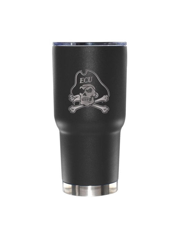 NCAA East Carolina Pirates 30 ounce Stainless Steel Tumbler in Alternate Team Color with Team Logo
