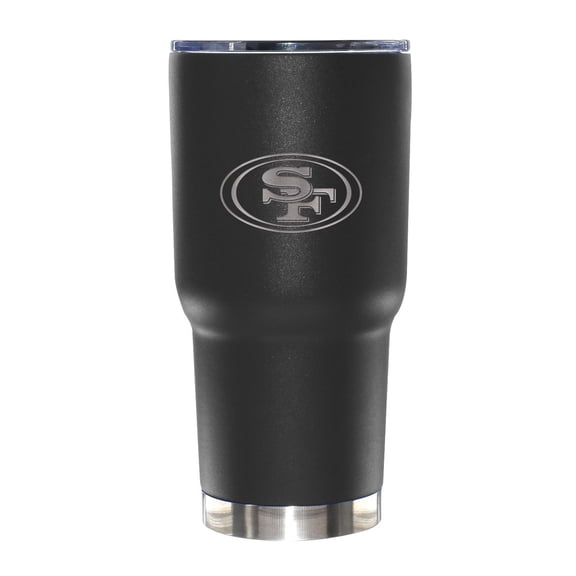 NFL San Francisco 49ers 30 ounce Stainless Steel Tumbler in Alternate Team Color with Team Logo