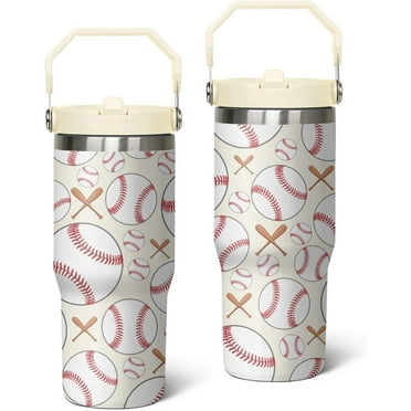 30 oz Baseball Tumbler with Handle