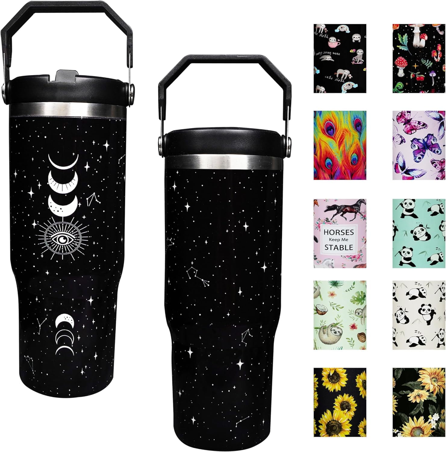 40 oz Lifestyle Flip Straw Tumbler-Blushing Bows