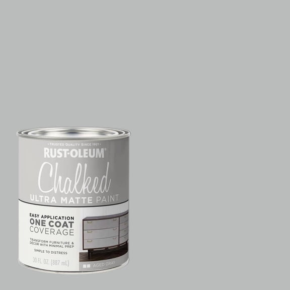 30 oz. Chalked Aged Gray Ultra Matte Interior Paint (2-Pack)