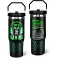 thumbnail image 1 of 30 oz Gamer Tumbler with Straw, 30oz Gaming Flip Straw Tumbler Insulated Coffee Travel Mugs Cup Water Bottle Gamer Gifts for Men Dad Boy Boyfriend, 1 of 6