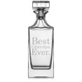 thumbnail image 1 of 30 oz Glass Whiskey Decanter with Glass Stopper Gift Best Grandpa Ever, 1 of 1