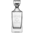 thumbnail image 1 of 30 oz Glass Whiskey Decanter with Glass Stopper Gift I Can't Fix Stupid But I Can Give It A Court Date Funny Lawyer Judge, 1 of 1