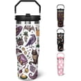 thumbnail image 1 of 30 oz Halloween Tumbler with Lid and Straw, Pumpkin Skull Goth Tumbler Insulated Coffee Travel Mugs Cup Water Bottle Cute Halloween Gifts for Women Girls, 1 of 6