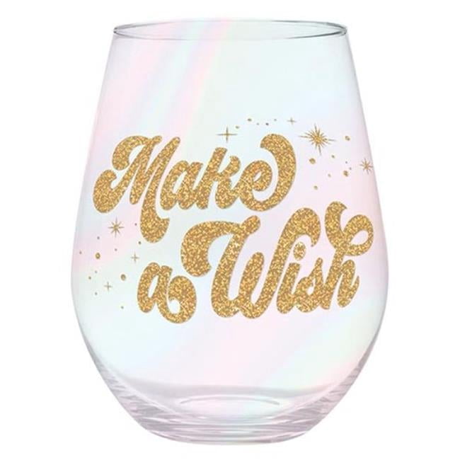 30 oz Jumbo Stemless Wine Glass - Make A Wish - Walmart.com