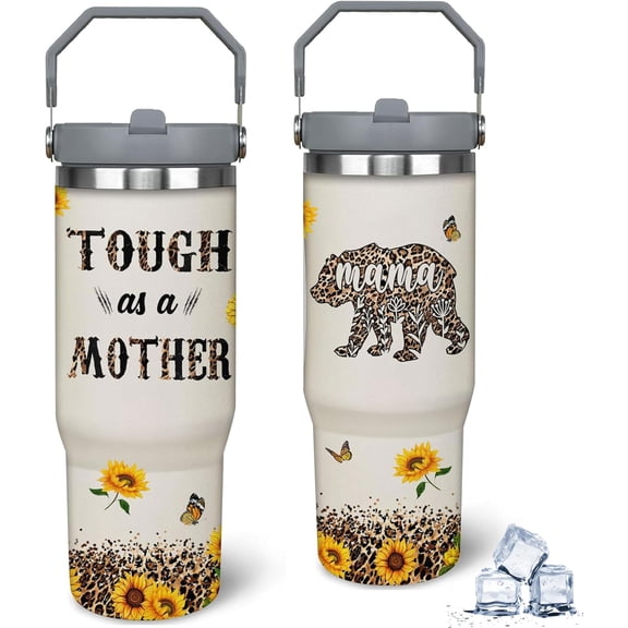 30 oz Mama Bear Tumbler - Mother''s Day and Birthday Gifts from Family to Mom