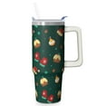 thumbnail image 1 of 30 oz Reindeer Merry Christmas Tumbler with Handle and Straw, Stainless Steel Cup 30 oz, Leak Proof Holiday Mug, Festive Gift Ideas, 1 of 5